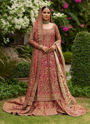 Farah Talib Aziz- Dil Ras Panelled Farshi Lengha | FTA-Drp-040